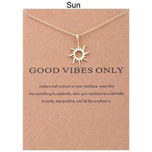 Good Vibes Sun Necklace